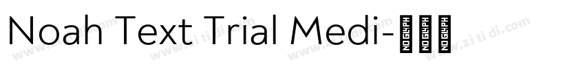 Noah Text Trial Medi字体转换
